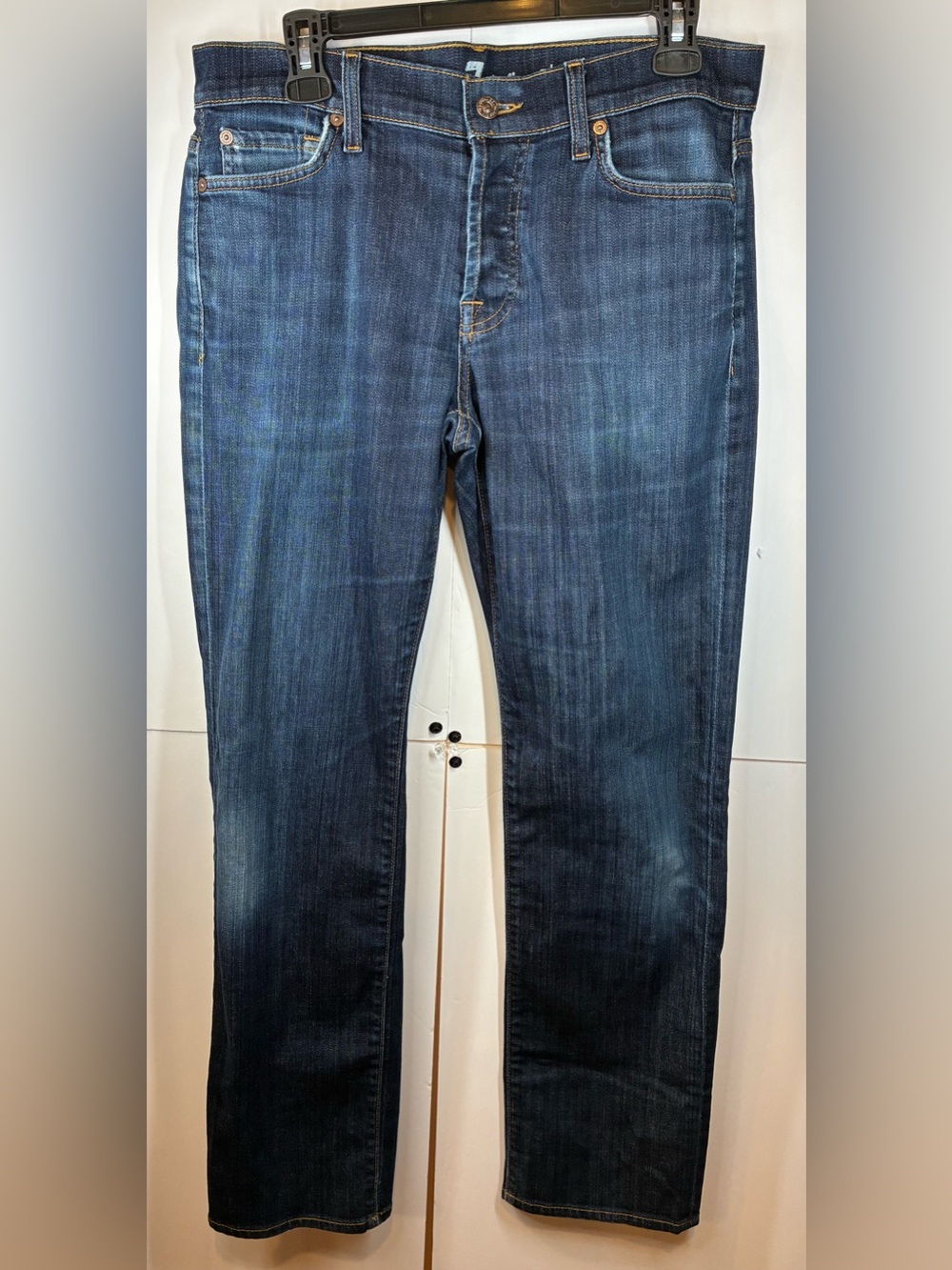 7 For All Mankind Standard Straight Leg Jeans Dark Wash Men’s Denim Size 31